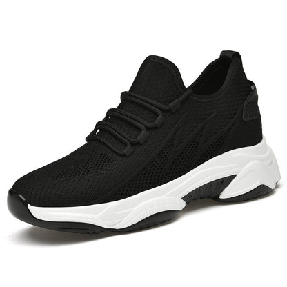 Mens Breathable Height Increase Casual Sneakers