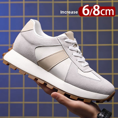 Mens Breathable Height Increase Casual Sneakers