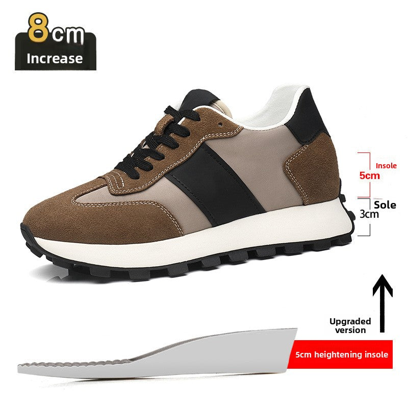 Mens Breathable Height Increase Casual Sneakers