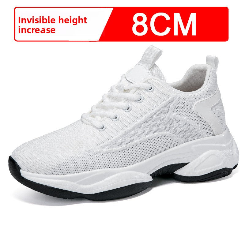 Mens Breathable Height Increasing Casual Shoes