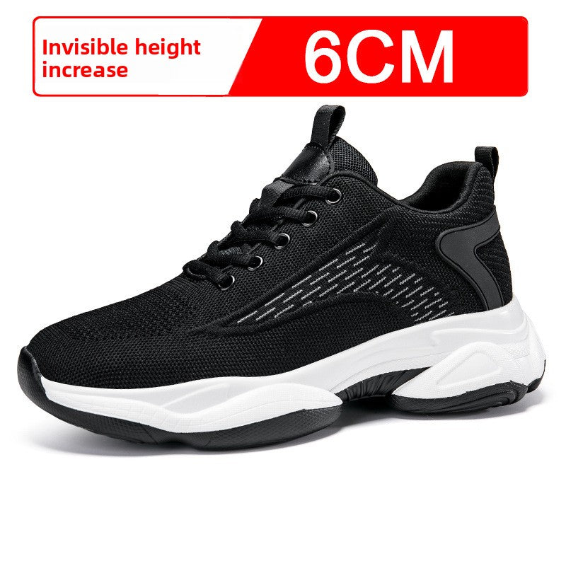 Mens Breathable Height Increasing Casual Shoes
