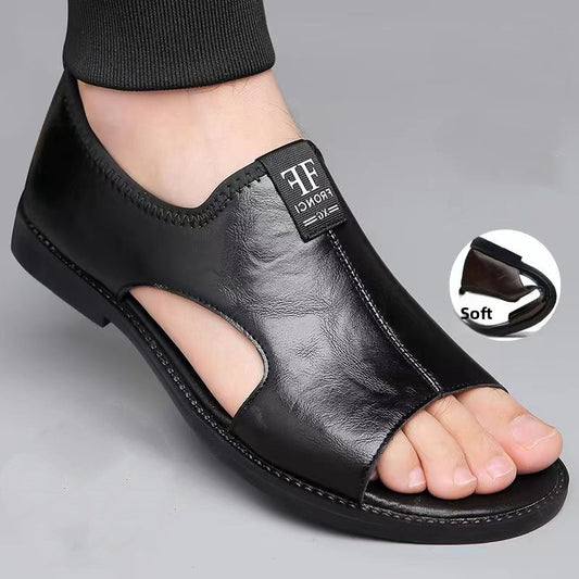 Mens Breathable Leather Sandals