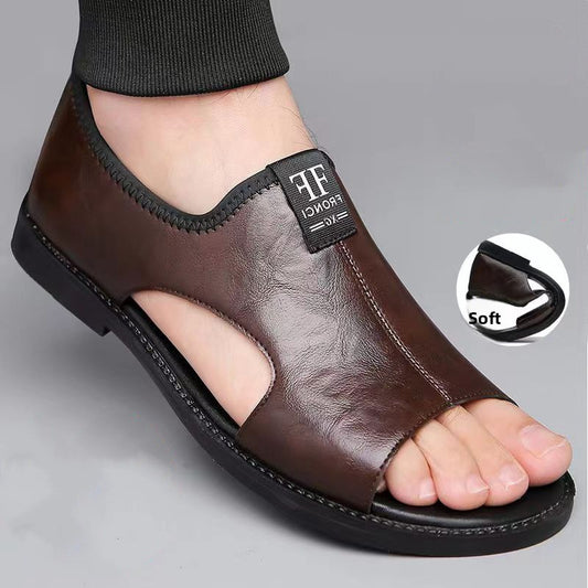 Mens Breathable Leather Sandals