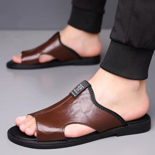 Mens Breathable Leather Sandals
