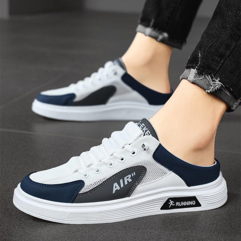 Mens Breathable Leather Slip-On Shoes