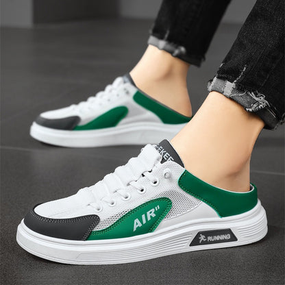 Mens Breathable Leather Slip-On Shoes