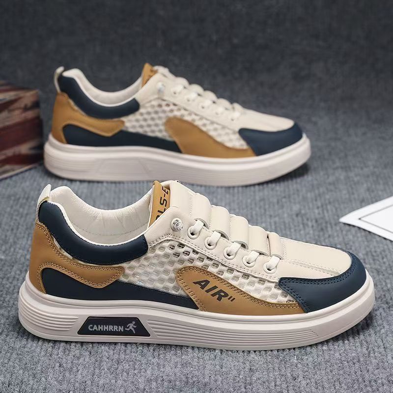 Mens Breathable Leather Slip-On Shoes