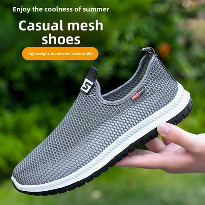 Mens Breathable Mesh Slip-On Loafers
