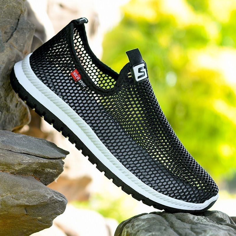 Mens Breathable Mesh Slip-On Loafers