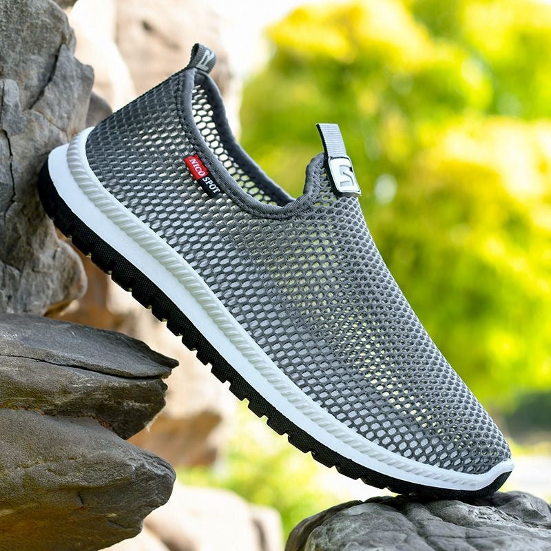 Mens Breathable Mesh Slip-On Loafers