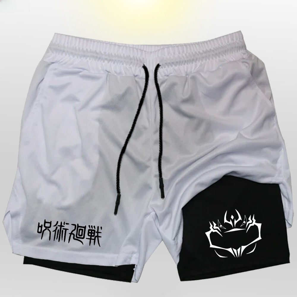 Mens Breathable Running Shorts with Phone Pocket
