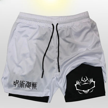 Mens Breathable Running Shorts with Phone Pocket