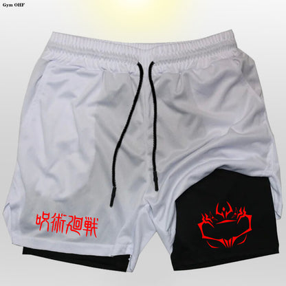 Mens Breathable Running Shorts with Phone Pocket
