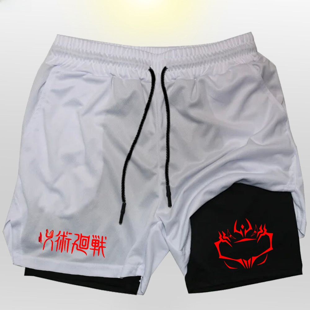 Mens Breathable Running Shorts with Phone Pocket