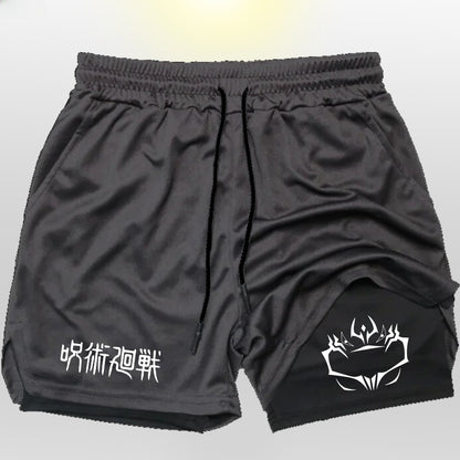 Mens Breathable Running Shorts with Phone Pocket