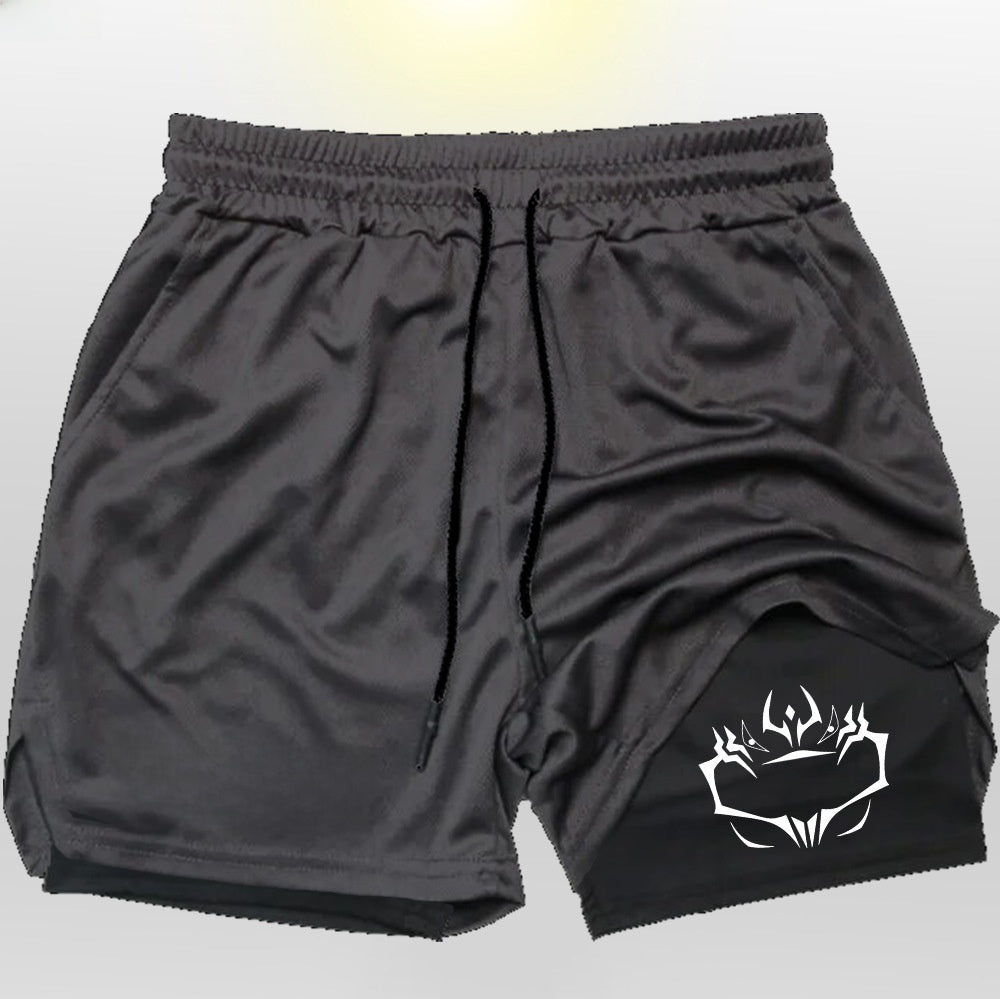 Mens Breathable Running Shorts with Phone Pocket
