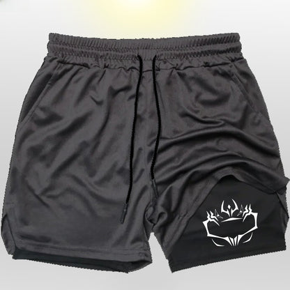 Mens Breathable Running Shorts with Phone Pocket