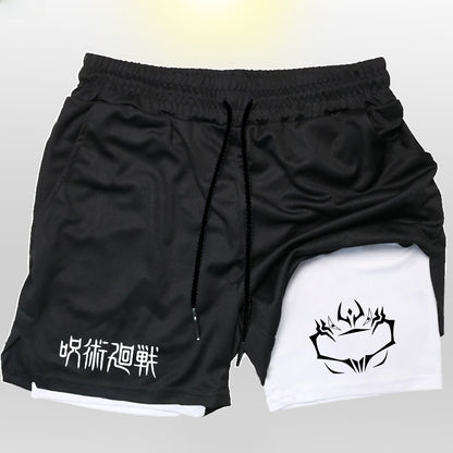 Mens Breathable Running Shorts with Phone Pocket