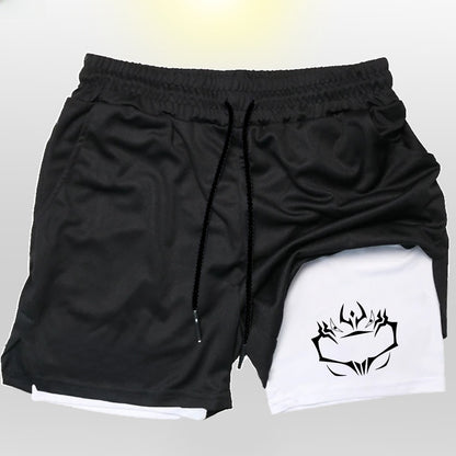 Mens Breathable Running Shorts with Phone Pocket