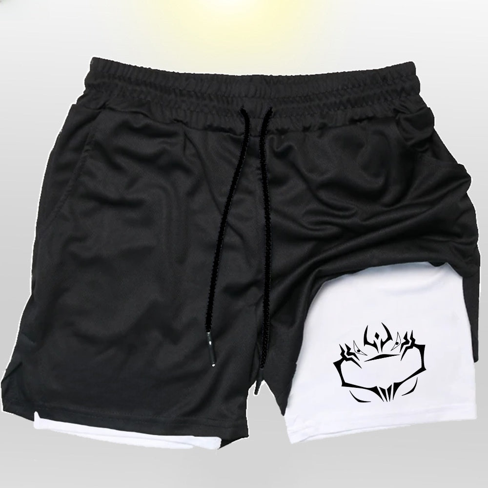 Mens Breathable Running Shorts with Phone Pocket
