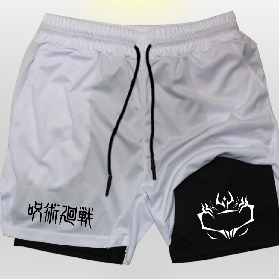 Mens Breathable Running Shorts with Phone Pocket