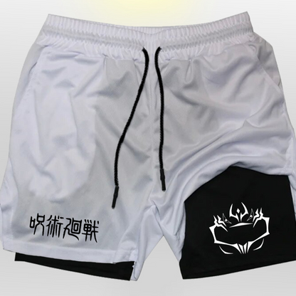 Mens Breathable Running Shorts with Phone Pocket