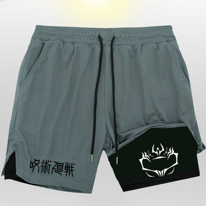 Mens Breathable Running Shorts with Phone Pocket