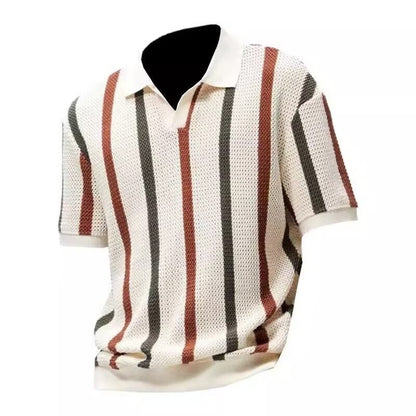 Mens Breathable Slim Fit Polo Shirt