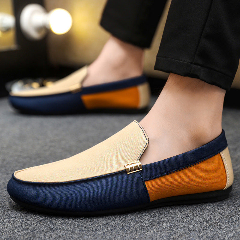 Mens Breathable Slip-On Canvas Shoes