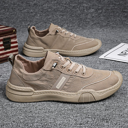 Mens Breathable Slip-On Canvas Sneakers