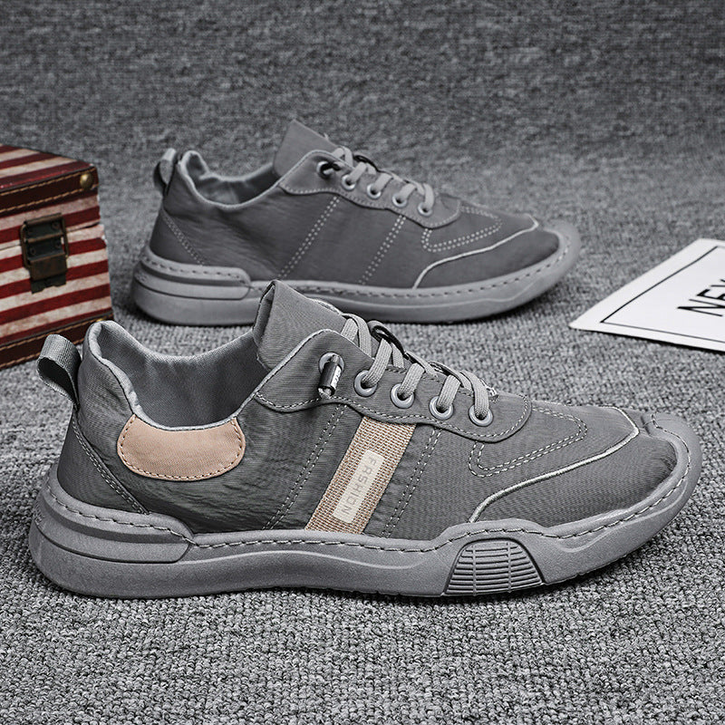 Mens Breathable Slip-On Canvas Sneakers