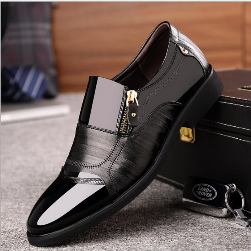 Mens British Style Business Casual Leather Loafers
