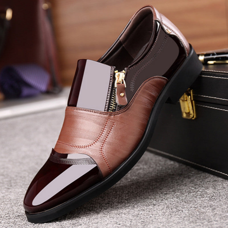 Mens British Style Business Casual Leather Loafers