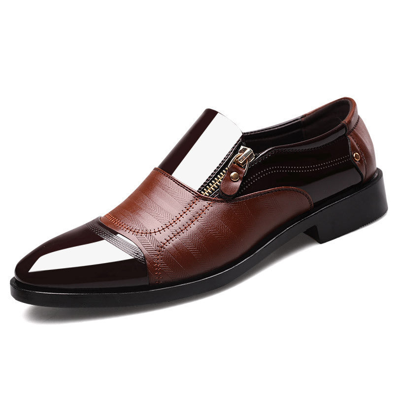Mens British Style Business Casual Leather Loafers