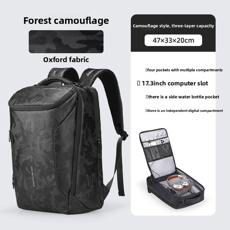 Mens Business Backpack Waterproof Travel Computer Bag