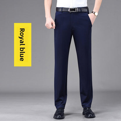 Mens Business Casual Straight Leg Trousers