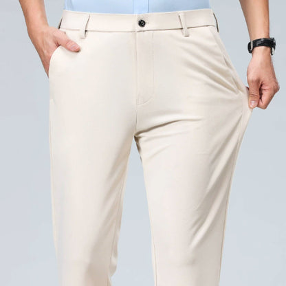 Mens Business Casual Straight Leg Trousers