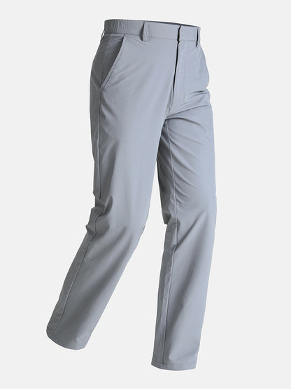 Mens Business Casual Straight Leg Trousers