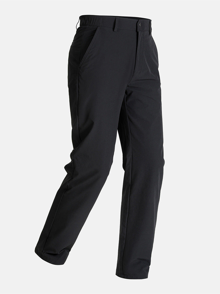 Mens Business Casual Straight Leg Trousers