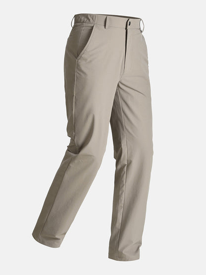 Mens Business Casual Straight Leg Trousers