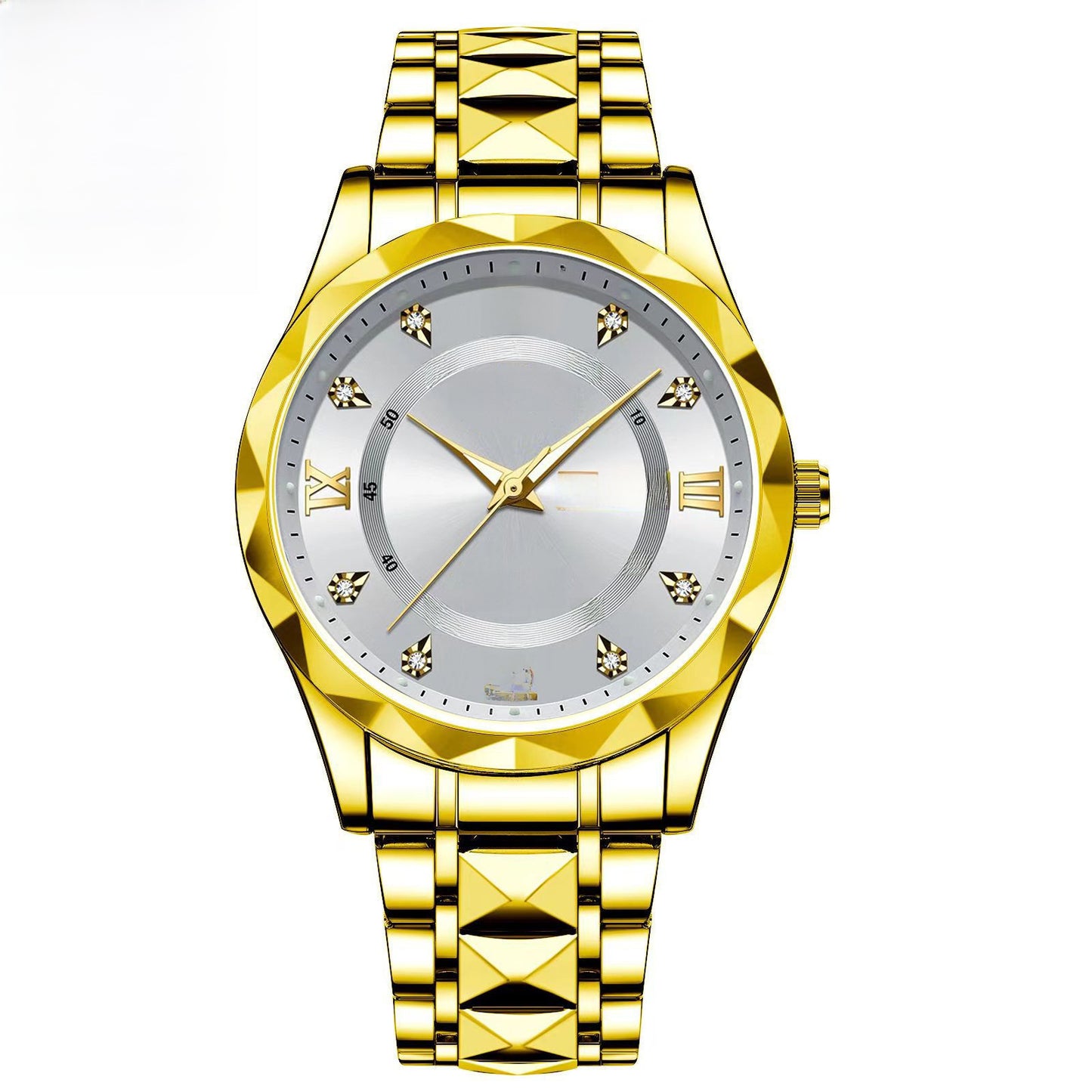 Mens Calendar Luminous Waterproof Quartz Watch