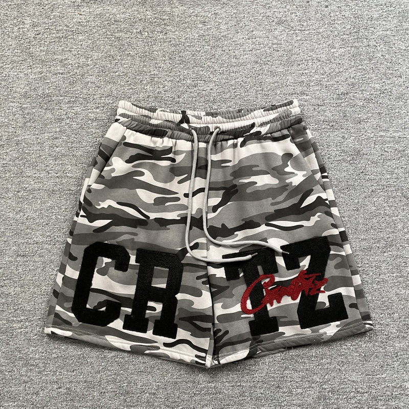 Mens Camouflage Fleece Lined Shorts