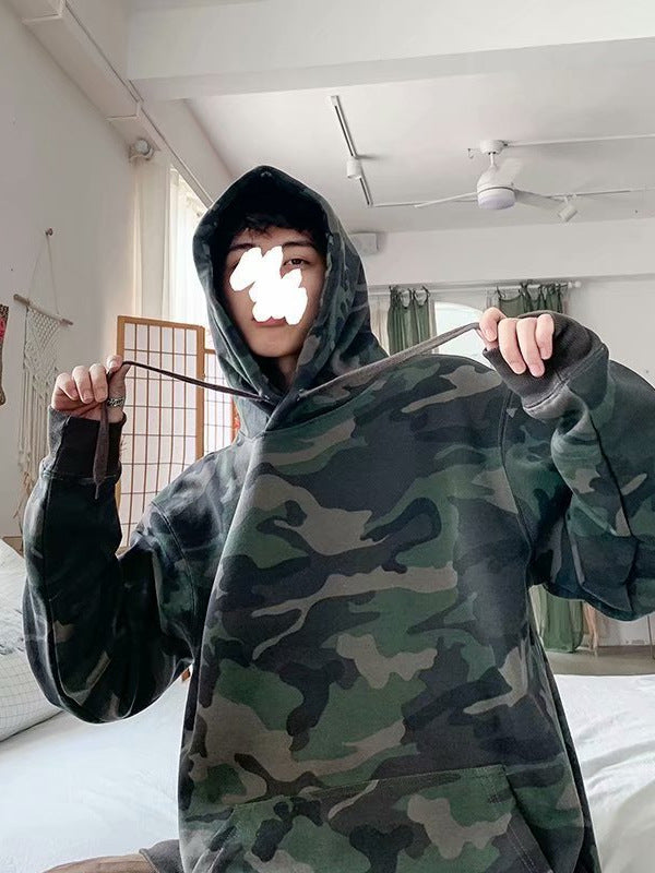 Mens Camouflage Hooded Sweatshirt