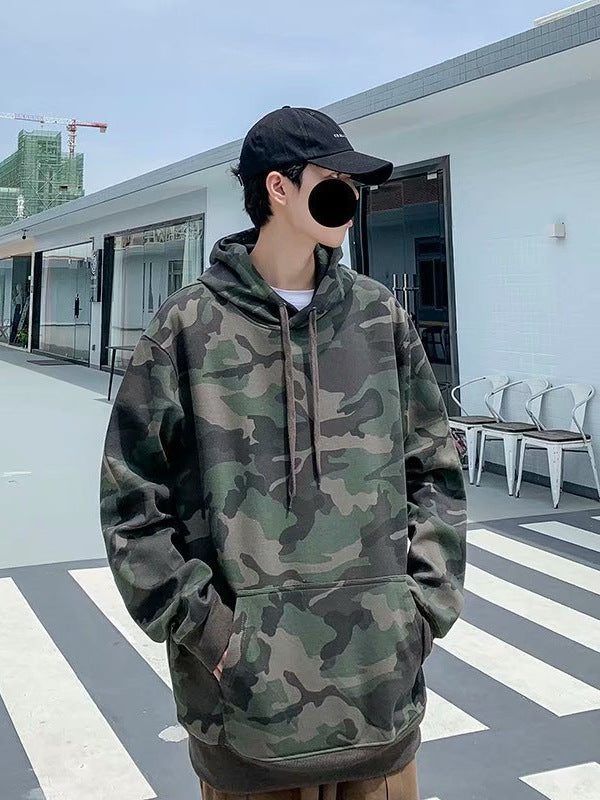 Mens Camouflage Hooded Sweatshirt