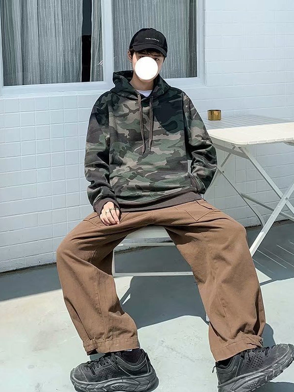 Mens Camouflage Hooded Sweatshirt