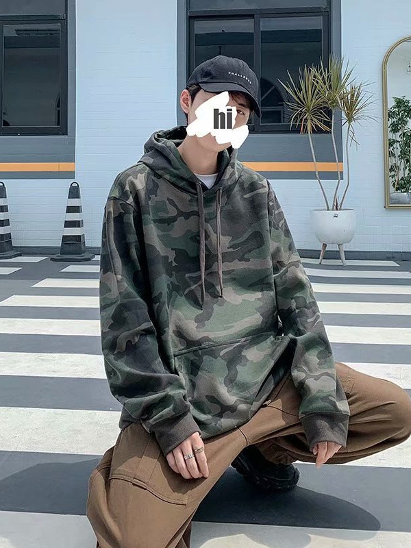 Mens Camouflage Hooded Sweatshirt