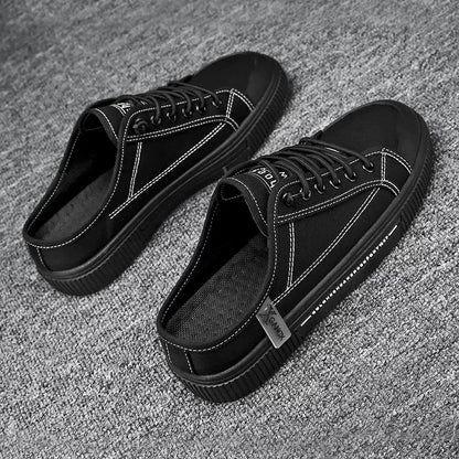 Mens Canvas Slip On Slippers
