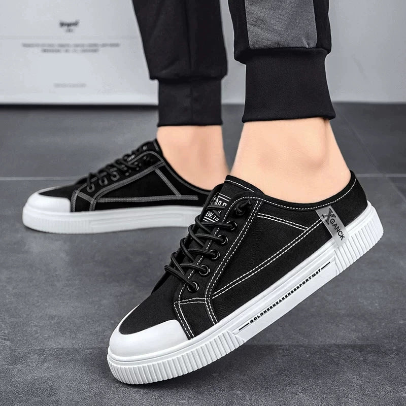 Mens Canvas Slip On Slippers