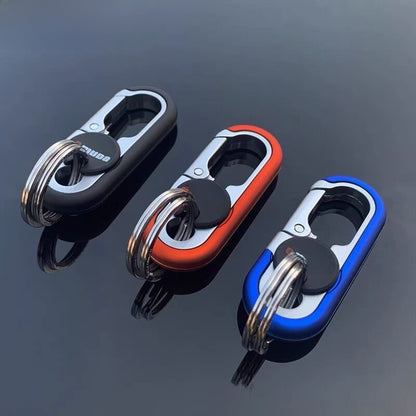 Mens Car Keychain with Double Ring