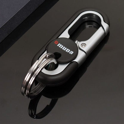 Mens Car Keychain with Double Ring